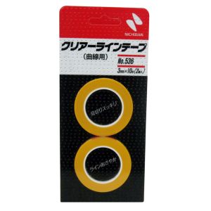 ニチバン Nichiban ニチバン 536 クリアラインテープ 曲線用 3mm×10M
