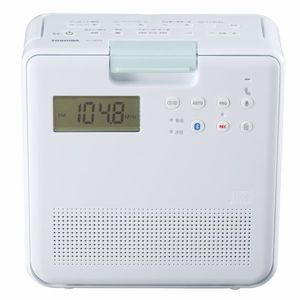 東芝(TOSHIBA) SD/CDラジオ TY-CB100-W(ホワイト)IPX5の防水性能 Bluetooth機能搭載