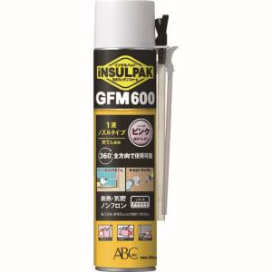 エービーシー商会 ABC ABC GFM600P 簡易型発泡ウレタンフォーム 1液ノズルタイプ インサルパック GFM600 600ml フォーム色 ピンク