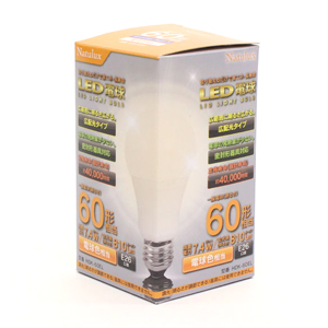 ヒロコーポレーション ヒロコーポ HDK－60EL Natulux LED電球 60形 74W 電球色