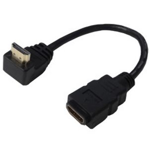 変換名人 変換名人 HDMI-CA20UL HDMI L型ケーブル延長 20cm 上L