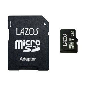 LAZOS ラソス L-B32MSD10-U1 マイクロSDHC 32GB UHS-I U1 CLASS10 micro