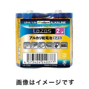 アズワン  AS ONE アズワン アルカリ乾電池 単2形 12本入 3-663-02 B-LA-T2X2