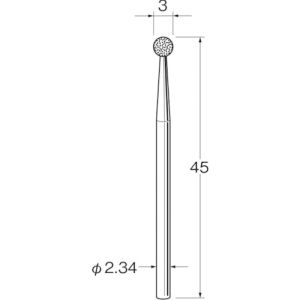 日本精密機械工作 リューター D1030 軸付電着ダイヤモンド砥石 日本精密機械工作