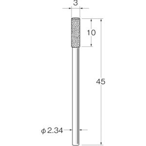 日本精密機械工作 リューター D1130 軸付電着ダイヤモンド砥石 日本精密機械工作