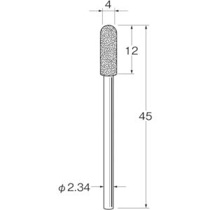 日本精密機械工作 リューター D1240 軸付電着ダイヤモンド砥石 日本精密機械工作