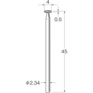 日本精密機械工作 リューター D1904 軸付電着ダイヤモンド砥石 日本精密機械工作