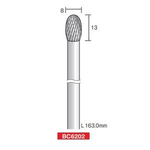 ミニター ミニモ Minimo ミニター ミニモ BC6202 ロングシャフト超硬カッター クロスカット φ8 1本