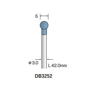 ミニター ミニモ Minimo ミニター ミニモ DB3252 研磨用ゴム砥石 WA ハード #120 φ5 10本