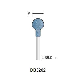 ミニター ミニモ Minimo ミニター ミニモ DB3262 研磨用ゴム砥石 WA ハード #120 φ8 10本