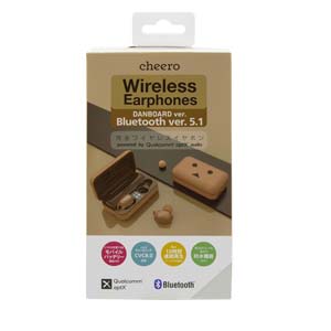 チーロ cheero チーロ CHE-627-BR ワイヤレスイヤホン cheero Wireless Earphones Bluetooth 5.1 ダンボーバージョン