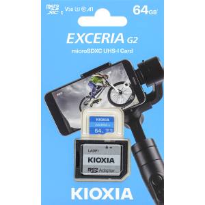 キオクシア Kioxia 海外パッケージ キオクシア マイクロSD 64GB LMEX2L064GG2 EXCERIA G2 CLASS10 UHS-I U3 V30 microsdカード アダプタ付