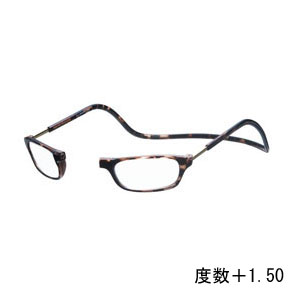 オーケー光学 OHKEI オーケー光学 クリック リーダー ブラウン 度数+1.50 老眼鏡 CliC Readers