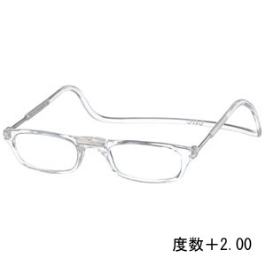 オーケー光学 OHKEI オーケー光学 クリック リーダー クリアー 度数+2.00 老眼鏡 CliC Readers