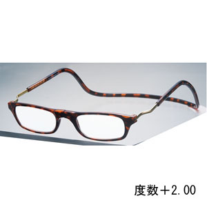 オーケー光学 OHKEI オーケー光学 クリック エクスパンダブル Lサイズ ダークデミ 度数+2.00 老眼鏡 CliC Expandable