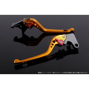 スピードラ SSK SPEEDRA スピードラ DU0405634-RD アジャストレバー 3D ロング ゴールド/レッド Monster821/HYPERMOTARD 821