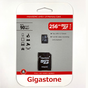 【未使用】Gigastone Micro SD Card 256GB