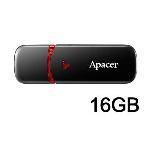 Apacer Apacer USBメモリ 16GB AP16GAH333B-1 USB 2.0 ブラック 黒