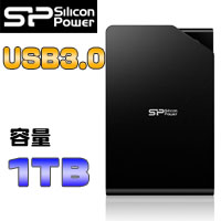 シリコンパワー Silicon Power シリコンパワー SP010TBPHDS03S3K 外付け ポータブルHDD 1TB ブラック ハードディスク
