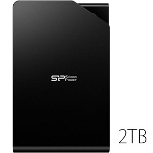 シリコンパワー Silicon Power シリコンパワー SP020TBPHDS03S3K 外付け ポータブルHDD 2TB ブラック ハードディスク