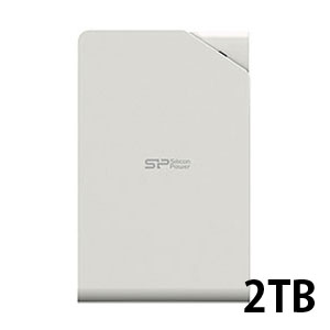 シリコンパワー Silicon Power シリコンパワー SP020TBPHDS03S3W 外付け ポータブルHDD 2TB ホワイト ハードディスク