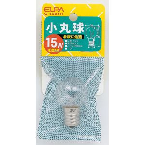 朝日電器 エルパ ELPA エルパ G-1281H 小丸球 ELPA 朝日電器