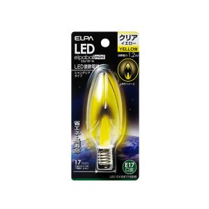 朝日電器 エルパ ELPA エルパ LDC1CY-G-E17-G330 LEDシャンデリア球 E17 ELPA 朝日電器