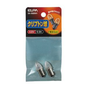 朝日電器 エルパ ELPA エルパ GA-522NH クリプトン球4.8V 0.5A ELPA 朝日電器