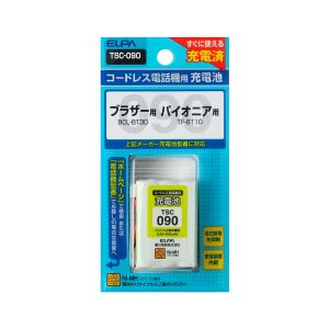 朝日電器 エルパ ELPA エルパ TSC-090 電話機用充電池 ELPA 朝日電器