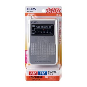 朝日電器 エルパ ELPA エルパ ER-C67F AM FMコンパクトラジオ ELPA 朝日電器