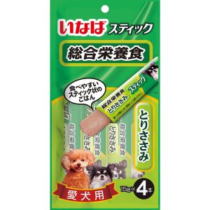 いなばペットフード いなば スティック 総合栄養食 とりささみ 15g×4本