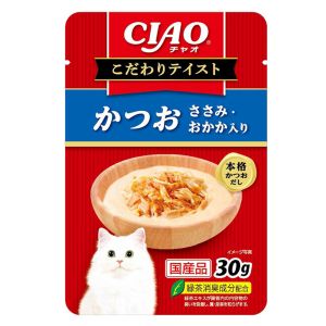 いなばペットフード いなば CIAO こだわりテイスト かつお ささみ おかか入り 30g