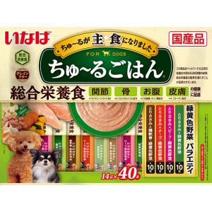 いなばペットフード いなば ちゅ～る ごはん 緑黄色野菜 フィルター 14g×40本 323490