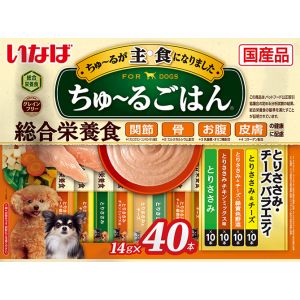 いなばペットフード いなばペットフード ちゅ～るごはん とりささみ チーズバラエティ 14g×40本