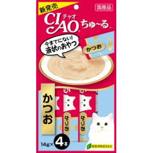 いなばペットフード いなば チャオ ちゅ～る かつお 14g×4本 猫 おやつ CIAO