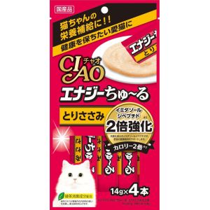 いなばペットフード いなば チャオ エナジーちゅ～る ちゅ～る とりささみ 14g×4本 猫 おやつ CIAO