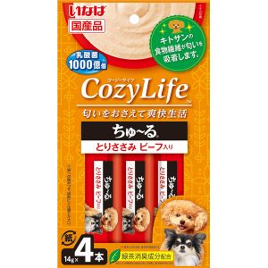 いなばペットフード いなば CozyLife ちゅ～る とりささみ ビーフ入り 14g×4本 321230