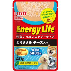 いなばペットフード いなば EnergyLifeパウチ とりささみチーズ入り 40g