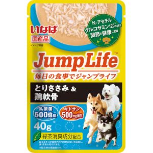 いなばペットフード いなば JumpLifeパウチ とりささみ 鶏軟骨 40g