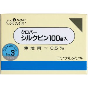 クロバー Clover クロバー シルクピン 100g入No.3 約22-00本入 22-613