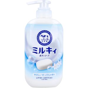 牛乳石鹸 牛乳石鹸 ミルキィ ボディソープ やさしいせっけんの香り ポンプ付 500mL