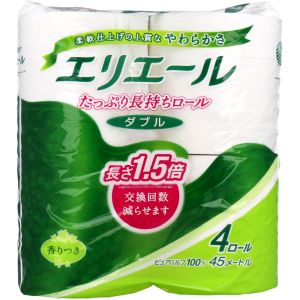 大王製紙 大王製紙 エリエール トイレットティシュー コンパクト ダブル 45m×4ロール入