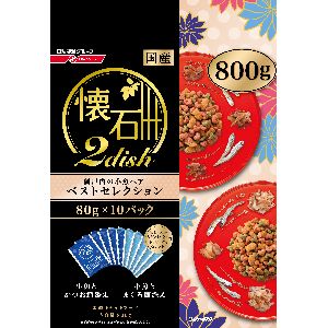 日清ペットフード 日清 懐石2dish 瀬戸内の小魚ペア ベストセレクション 800g