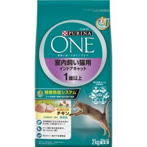 ネスレ日本 Nestle ピュリナワン キャット 室内飼い猫用 インドアキャット 1歳以上 チキン 2kg ネスレ