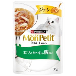 ネスレ日本 Nestle ネスレ モンプチ プチリュクス ジュレ まぐろとかつおの鯛添え 35g