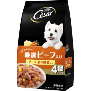 マース MARS マース シーザー ジューシー厳選ビーフ入り チーズ･彩り野菜入り 70g×4袋