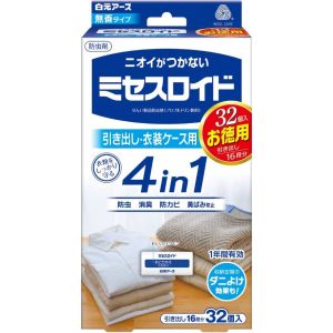 白元アース 白元アース ミセスロイド 引き出し用 1年防虫 32個