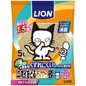 ライオン商事 LION PET ライオン ニオイをとるおから砂 5L