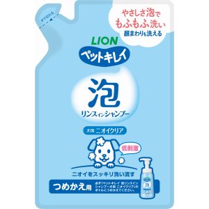 ライオン商事 LION PET ライオン ペットキレイ 泡リンスインシャンプー ニオイクリア つめかえ 180ml LION PET