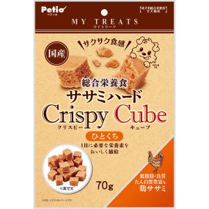 ペティオ Petio ペティオ マイトリーツ 総合栄養食 ササミハード クリスピー キューブ 鶏ササミ 70g 2204630